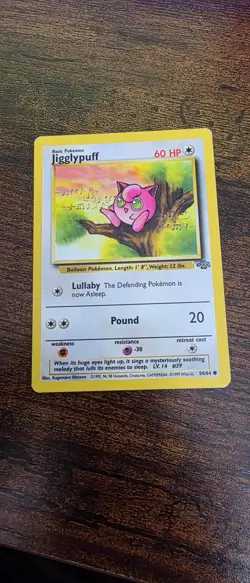 Jigglypuff 54/64 Common Jungle Pokemon Lightly Played - Image 1