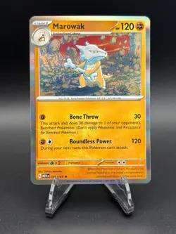 Marowak 105/165 - Scarlet & Violet 151 Holo Rare Pokemon TCG NM - Image 1