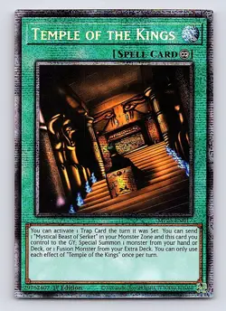 2025 Yu-Gi-Oh Mega-Pack #MP25-EN017 Temple of the Kings - Image 1