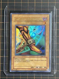 Left Leg of the Forbidden One LOB-121 Legend of Blue Eyes Vintage Yu-Gi-Oh! TCG - Image 1