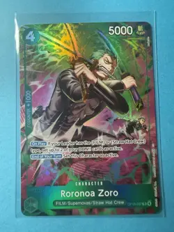 One Piece TCG OP-15/EB04 Roronoa Zoro OP13–037 Treasure Rare - Image 2