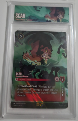 Disney Lorcana Promo Set Champs Scar Heartless Hunter w/Custom Case NM EN Rare - Image 1