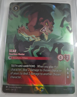 Disney Lorcana Promo Set Champs Scar Heartless Hunter w/Custom Case NM EN Rare - Image 3