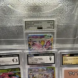 Graded Japanese/English Pokemon TCG 7-Card Lot: Espeon ex, Eevee, Glaceon - Image 2