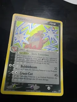 Crawdaunt 6/107 Holo Rare - EX Deoxys 2005 - Pokemon TCG Card LP - Image 3