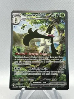 Meowscarada ex 256/193 Sv02: Paldea Evolved Holo Pokemon Card - Image 1