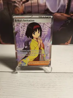 Erika's Invitation Full Art NM 196/165 Scarlet & Violet 151 Pokemon Card - Image 1