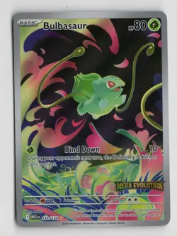 Pokemon Bulbasaur 2025 Mega Evolution Stamped Holo Card 133/132 READ - Image 1