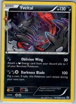 Yveltal RC16/RC32 Holo Generations: Radiant Collection - Pokemon Card - LP - Image 1