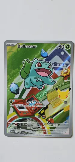 Pokemon First partner Bulbasaur Promo Full Art Holo Card 037 - Image 1