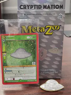 MetaZoo UFO Serialized 81/100 Meteorite Card 4A/5 with Metorite Pin - Image 1