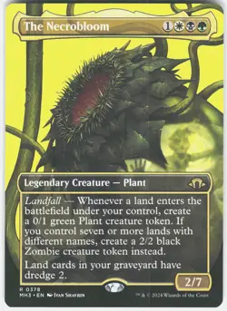 The Necrobloom (Borderless) 378 Rare Modern Horizons 3 Magic: The Gathering NM - Image 1