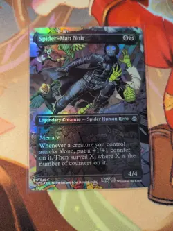 FOIL - Spider-Man Noir (Borderless) - Marvel's Spider-Man - MTG - Image 1