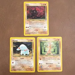 Pokemon TCG Neo Revelation Lot (3) Onix/Phanpy/Sudowoodo Eng 2000 69/111 - Image 1