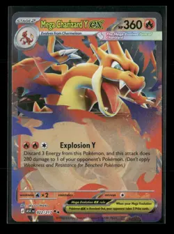 Mega Charizard Y ex 022/217 Ascended Heroes NM/M Pokemon - Image 1