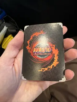 Naruto CCG Sasuke Uchiha Diamond Foil Card 116 Damaged Condition - Image 5