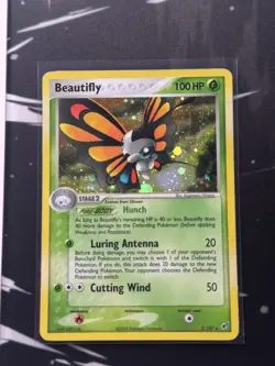 Beautifly 2005 EX Deoxys 2/107 Reverse Holo Pokemon Card - Image 1