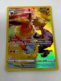 Pokemon TCG Flareon TG01/TG30 Swsh09: Brilliant Stars Trainer Gallery - Image 1