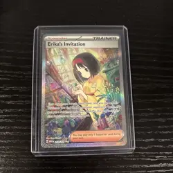 Pokemon 2023 Erika's Invitation 203/165 SV151 Illustration Rare Holo Trainer - Image 1