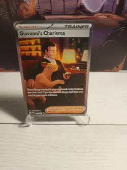 Pokemon 151 Giovanni's Charisma 204/165 Special Illustration Rare Trainer - Image 1