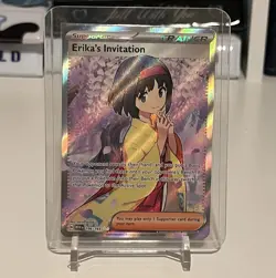 Erika's Invitation 196/165 SV Scarlet & Violet 151 Ultra Rare Full Art Holo EN - Image 1