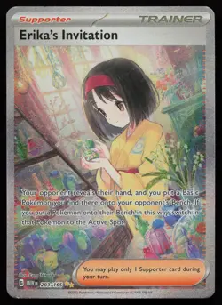 Erika's Invitation 203/165 Special Illustration Rare 151 Pokemon English NM - Image 1