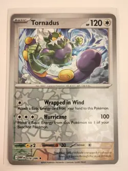 Tornadus 078/086 Reverse Holo Foil Rare Pokemon Card Near Mint NM White Flare - Image 1