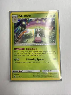 Pokemon TCG Shiinotic Sun & Moon Base Set 17/149 Holo Holo Rare - Image 1