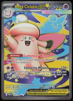 Mega Clefable ex 103/088 Ultra Rare Perfect Order Pokemon Near Mint - Image 1