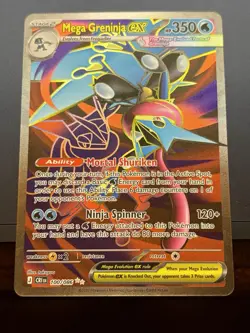 Pokemon TCG Mega Greninja ex 100/086 Me04: Chaos Rising Holo - Image 1