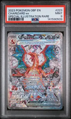 Charizard EX 223/197 Special Illustration Rare Pokemon PSA 9 - Image 1