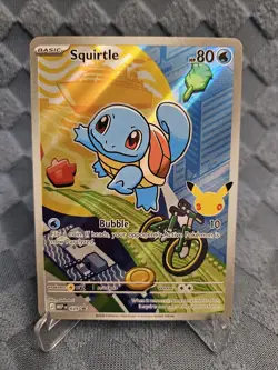 Pokemon Squirtle 039 First Partner Illustration Full Art Holo Promo - Image 1