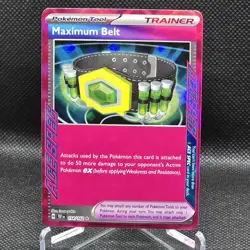 Maximum Belt 154/162 Holo Temporal Forces Pokemon Near Mint - Image 1