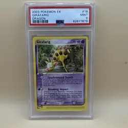 Pokemon Girafarig 16/97 Dragon PSA 9 English Rare Regular Basic 70 HP - Image 1