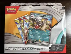 Pokemon Mabosstiff ex Showcase Box & Enhanced 2-Pack Blister 3 TCG Packs - Image 1