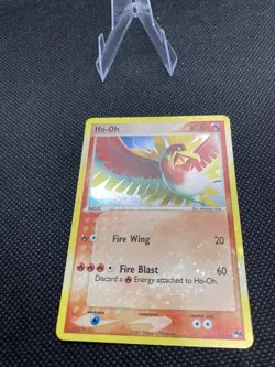 Pokemon TCG Ho-Oh Holo Rare POP Series 5 Holo Bleed 001/017 English 2007 80 HP - Image 2
