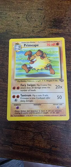 Primeape 43/64 Uncommon Jungle Pokemon Near Mint - Image 1