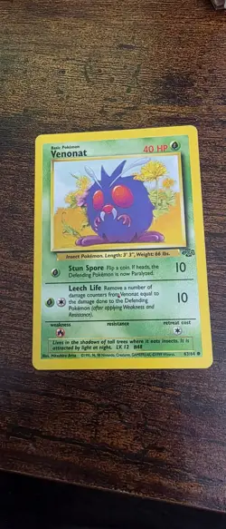 Venonat 63/64 Common Jungle Pokemon Near Mint - Image 1
