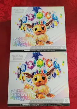 2-Prismatic Evolutions ETB Elite Trainer Box Pokemon SEE DETAILS PHOTOS - Image 1