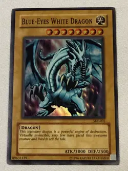Yu-Gi-Oh TCG Blue-Eyes White Dragon SKE-001 Super Rare Unlimited (mp) - Image 1