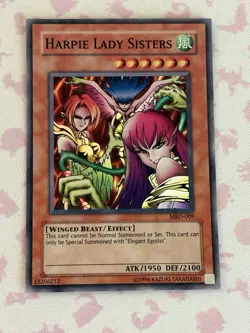 Yu-Gi-Oh! Harpie Lady Sisters MRD-EN009 Unlimited Super Rare Konami 1950/2100 - Image 1
