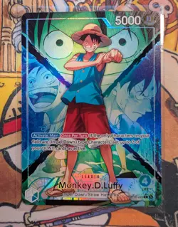One Piece OP16-022 Monkey D Luffy Alt Art Leader OP16 THE TIME OF BATTLE - Image 1