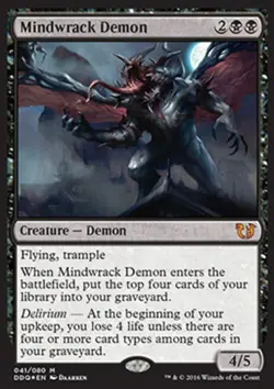 1x Mindwrack Demon - Foil LP, English MTG Duel Decks - Image 1