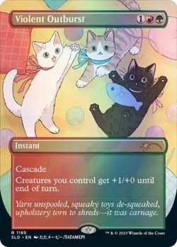 Violent Outburst -Foil Near Mint MTG Secret Lair - Image 1