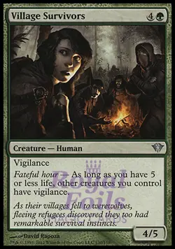 Village Survivors 4x FOIL DKA MTG Dark Ascension Uncommon MINT green - Image 1