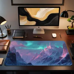 MTG Playmat | Icy Mountains Themed Playmat | Unofficial MTG Playmat - Image 2