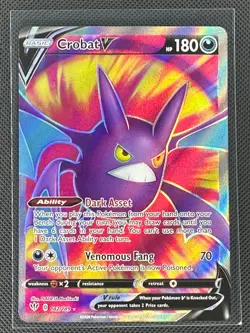 Crobat V 182/189 Ultra Rare Darkness Ablaze Pokemon Near Mint - Image 1
