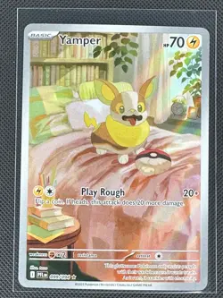 Yamper 099/094 Illustration Rare Phantasmal Flames Pokemon Near Mint - Image 1