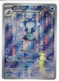 2023 Pokemon SV 151 Poliwhirl Illustration Rare #176/165 NM - Image 1