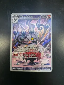 Pokemon Chandelure IR #103/086 White Flare SV11W Art Rare Holo NM - Image 3